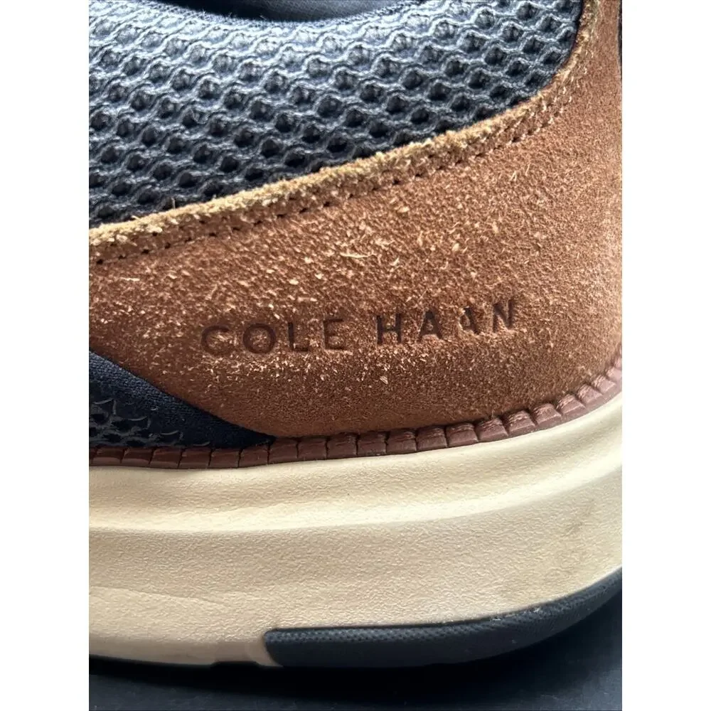 Cole Haan Men's 11.5M Grand 360 Atlantic Gray Mesh Lace-Up Sneaker Brown Suede